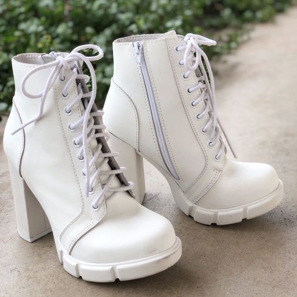 jeffrey campbell white combat boots